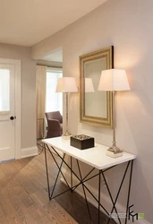 Console table in the hallway interior