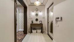 Console table in the hallway interior