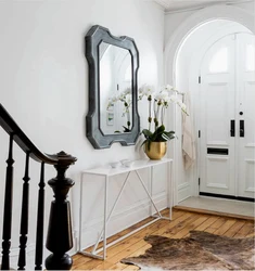 Console table in the hallway interior