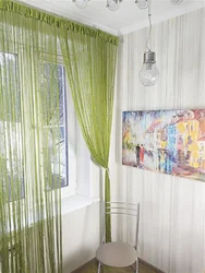 Thread tulle for the kitchen photo