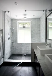 Bathroom 6 sq m with window design photo