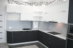 Mətbəx dizaynı üst ağ parıltı