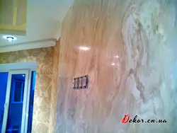 Фото венецианской штукатурки на стенах на кухне