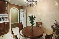 Photo Of Venetian Plaster On The Walls In The Kitchen