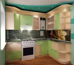 Photo of kitchen interior in a panel house