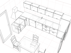 Kitchen interior plan