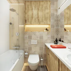 Bathroom interior in a small apartment