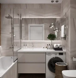 Bathroom interior in a small apartment