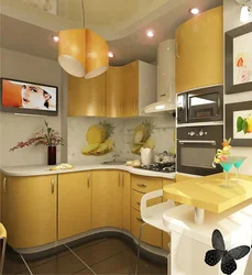 Kitchen interior 6 sq m photo with balcony