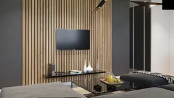 Slats In The Bedroom Interior