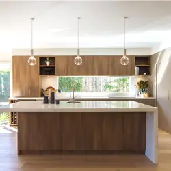 Kitchen design with island photo