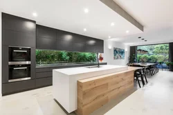 Kitchen design with island photo
