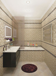 Bathroom design in ceramic
