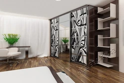 Built-in wardrobe design in the living room