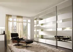 Built-in wardrobe design in the living room