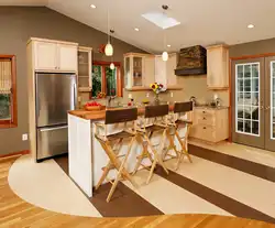 Kitchen flooring design photo