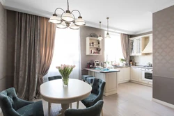 Kitchen design in a house 20 m
