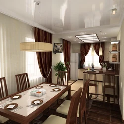 Kitchen design in a house 20 m