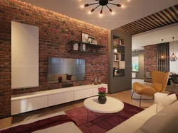 Photo of living rooms brick wall