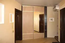 Two-door wardrobe in the hallway photo design