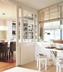 Partitions in the kitchen for zoning photos with your own