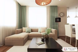 Photo of living room interior 20 m