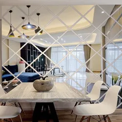 Photo kitchen interior mirror wall