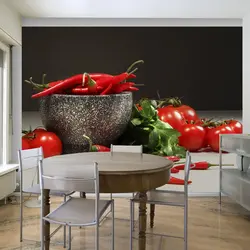 Divarlar foto mətbəx üçün 3d divar kağızı