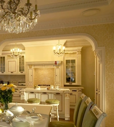 Kitchens with gold facades photo