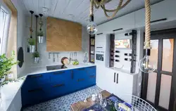 Морской интерьер кухни фото