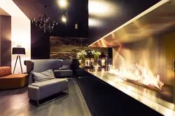 Photo Of Biofireplaces In The Living Room Interior