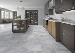 Кухни с полом из керамогранита фото