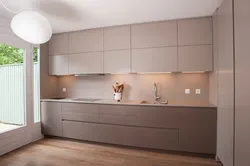 Kitchens in coffee tones photo in modern