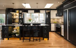 Built-in kitchen photo black