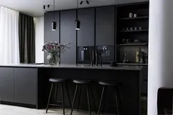 Built-in kitchen photo black