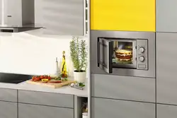 Oshxonada mikroto'lqinli pechlar fotosurati variantlari
