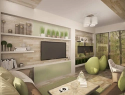 Photo living room in eco-style