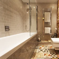 Regular bathroom tile design