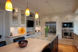 TV Design In The Kitchen Photo