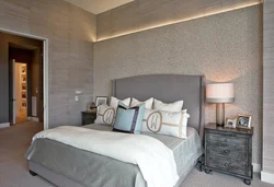 Bedroom wall plaster design