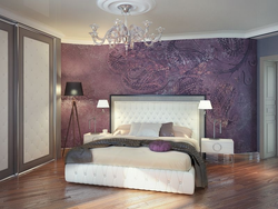 Bedroom wall plaster design