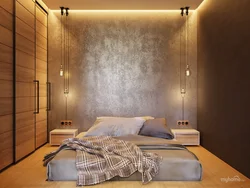 Bedroom wall plaster design