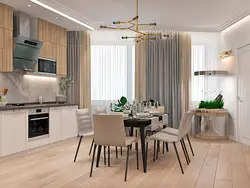 Combination of gray and beige in the kitchen photo
