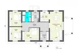 Project Of One-Story Houses With 2 Bedrooms Photo