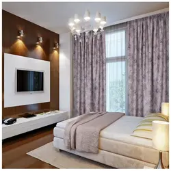 Choose curtains for the living room interior by color photo