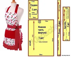 Mətbəx fotoşəkili üçün gözəl önlüklər tikin