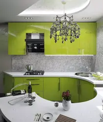 Gray green kitchen photo