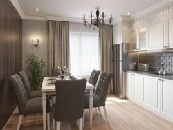 Kitchen Gray Beige In Modern Style Photo