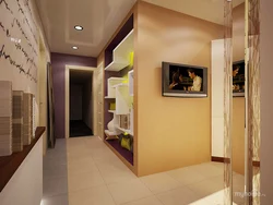 Corridor in a two-room apartment of a panel house design