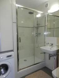 Duş fotoşəkili ilə Xruşşovda vanna otağı təmiri